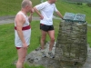 At Ogilvie Cairn on Harriers Social Run to Woll, Ashkirk